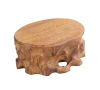 Zambuph Unique Solid Wood Buddha Statue Holder Display Stand Base Showcasing Antique Crafts and Vintage Decorations Figurine Sculpture Display Stand Vase Bonsai Base