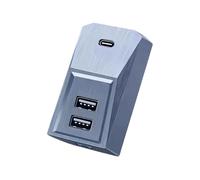 Zambuph USB HUB For Model Y 2020-2024 Fast Charger Small Size No Space Occupation ABS Adapter Powered Splitter Expansion, 3