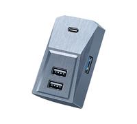 Zambuph USB HUB For Model Y 2020-2024 Fast Charger Small Size No Space Occupation ABS Adapter Powered Splitter Expansion, 3/Y
