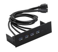 Zambuph User-Centric 25 Inch Optical Drive USB Front Panel Hub Enabling Streamlined Data Transfers Sturdy Plastic Construction Endures Wear And Tear Optical, 4 Ports USB 3.0, 163x105x53mm