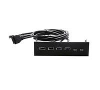 Zambuph User-Centric 25 Inch Optical Drive USB Front Panel Hub Enabling Streamlined Data Transfers Sturdy Plastic Construction Endures Wear And Tear Optical, 4 Ports USB3.0 2.0, 163x105x53mm