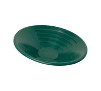 Zambuph User-Friendly Gold Panning Tool Lightweight Green Mining Equipment Dredging In Varied Terrains Rivers Panning Gold Pan Lightweight Mining Pan Double, Green, 10 inch