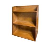 Zambuph Vintage Display Shelf 3 Tier Wood Holder Potted Crafts Home Office Storage Organize Small Items Wall Mounted Desktop Storage Rack Display Stand Desk Solid Wood Retro