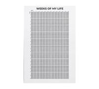 Zambuph Wall Decor Memento. Life Poster For Office Doors Mark Progress Creatively Weeks Of Livelihood Calendar Wall Art Week Poster Life Has Own Unique