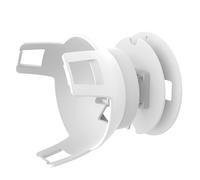 Zambuph Wall-mounted Speaker Holder With Cable Storage Space Prevent Speaker Falling Elegant Home Decoration Multi Functional, White
