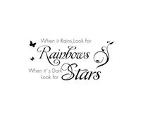 Zambuph Wall Sticker Quotes English Letters Lightweight Comfortable Smooth Wallpaper Durability Home Accessory Room Decals, Black