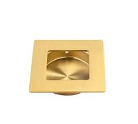 Zambuph Wardrobe Sliding Door Handle Zinc Alloy for Wear Resistance Oxidation Resistance Flat for Buckle Concealed Furniture, 70X70X54MM