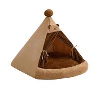 Zambuph Warm Cat Nest Sleeping Bed For Kittens Soft Plush Provides Cozy Retreat For Cats Winter Time Cat Nests Enclosed Structure Creates Private Territory Pet