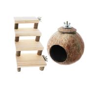 Zambuph Warm Nest Ladder Set Provides Cozy Sleeping Space And Fun Playing Experience For Beloved Small Animals Small Animal Cage Habitat Decor For Gerbils Rat