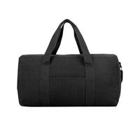 Zambuph Weekender Bag Waterproof Wear Resistant Handbag Large Capacity Tear Resistant Solution for Traveling Comfort Luggage Organizer Storage Laptop Holdall Toiletry, Black, 63x20x36cm