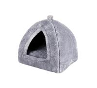 Zambuph Winter Warm Kitty House Soft Plush Triangle Bed Calming Sleeping Mat For Indoor Pet Friends And People Who Love Pets. Dogs Cat Calming Bed Hut With Non Slip Bottom