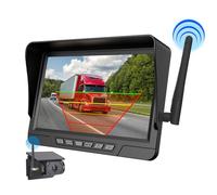 Zambuph Wireless Truck Driving Recorder With Loop Recording And Nights Visions IP67 Waterproof ABS Camera For Vehicle, 7-inch 1-way