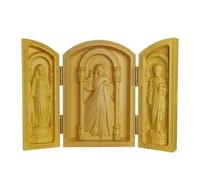 Zambuph Wood Carving Ornaments Western Sacred Objects God Durable Craftsmanship And Lifelike Expression Beautiful Expression Outdoor Religious Statues Living Room Premium