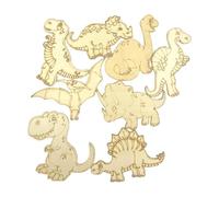 Zambuph Wooden Chip Crafts Unfinished Dinosaur Shapes Creating Beautiful Party Decorations Kids Activities and Gifts Carving Holiday Kids Gift Wedding Plaque Decor