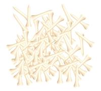 Zambuph Wooden Golf Tees Bulk Unbreakable Golf Tees Greatly Reduce Friction Practicing With Portable Training Aids Outdoor Sports Practice Exercise Tool Golfer Gift, Wood color, 42mm