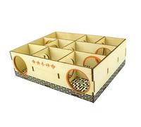 Zambuph Wooden Hamster House Adventure Toy Engaging Fun Exercises For Small Animals Hamster Maze Tunnel Puzzle Toy Wooden Maze Tunnel Small Animal Active House Pet Animals Play Mice, 15.5x19.8x6cm