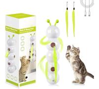 Zambuph Worm Cat Toy Intelligent Interactive Cat Toy Sport - Mounted For Bored Home Cats Window Wall ABS Smart Sport