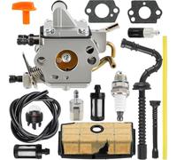 ZAMDOE 1137-120-0650 Carburetor for Stihl MS192 MS192C MS192C-E MS192C-E Z MS192T MS192TC Powered Chainsaw Carb Replace for Zama C1Q-S258 11371200650 with Spark Plug Gaskets Air filter