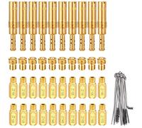 ZAMDOE 40 Pcs Carburetor Jets Kit for PWK Keihin OKO CVK KOSO PE PWM Carburetor (30 Pcs Main Jets & 10 Pcs Slow Pilot Jets), with Carburetor Cleaning Brush Kit