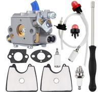 ZAMDOE 590460102 Carburetor for Husqvarna 125B 125BX 125BVX Handheld Leaf Blower, for Jonsered B2126 BV2126 Replace for Zama C1Q-W37 Carburetor with 581798001 545112101 Air Filter Kit