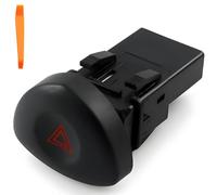 ZAMDOE 8200634256 Emergency Hazard Warning Light Switch Button for Renault Clio II Mk2 [1998-] 8200442723 8200060036 4 Pins Hazard Warning Light Emergency Switch Button