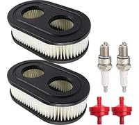 ZAMDOE Air Filter Replacement for Briggs & Stratton 500EX 550E 550EX 575EX 625EX 675EXI 725EXI Series Lawn Mower Engines, Replace 798452 593260 5432 5432K, with Spark Plugs Fuel Filters