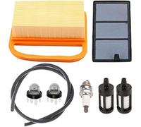 ZAMDOE Air Filter Tune Up Kit for Stihl TS410 TS410Z TS420 TS420Z TS480 TS500i #4238 140 4401, with Pre Filters Primer Bulb Fuel Filter Fuel Line Spark Plug