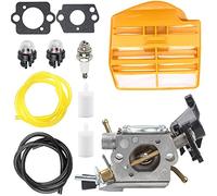 ZAMDOE Carburetor for Husqvarna 445 445E 450 450E Gas Chainsaw Replaces # C1M-EL37B, 506450401 Parts, for Jonsered CS2245 S II 2250, with Gaskets Air Filter Fuel Line Spark Plug