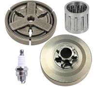 ZAMDOE Clutch Drum Sprocket Kit with Needle Bearing for Chinese 4500 5200 5800 45CC 52CC 58CC Petrol/Gasoline Chainsaw Accessories Replacement Part