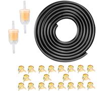 ZAMDOE Fuel line Hose Kit 3/16Inch 9.85-Foot with Fuel Filters Hose Clamps for Lawnmower Tractor Mini Bike Motorcycle Scooter Auto Small Engines(5mm*8mm*3m)