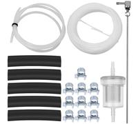 ZAMDOE Fuel Pipe Line Hose Clip Kit Diesel Heater Fuel Line Kit Fit for Eberspacher and for Webasto Heaters Tank Car Air Parking Heater Tube Pipe Filter, with Fuel Tank Sender Stand Pipe