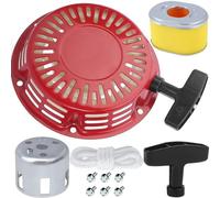 ZAMDOE GX160 Recoil Pull Start Starter Assembly Kit Replacement for Honda GX120 GX200 GX 160 4HP 5.5HP 6.5HP 196cc Lawn Mower Water Pump Generators Engine Motors Part 28400-ZH8-013, with Air Filter