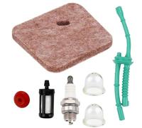 ZAMDOE Spark Plug Fuel Filter Air Filter Primer Bulb Fuel Line Tune Up Kit for STIHL FS45 FS55 FC55 FS38 FS45 FS46 FS55 HS45 MM55 KM55 HL45 FS100 String Trimmer Brush Cutter Replace 4140-124-2800