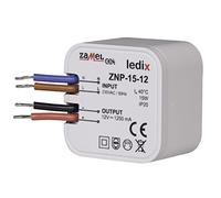Zamel ZNP-15-12 LED Driver Constant Voltage 15 W 1.25 A 12 V/DC Over Voltage