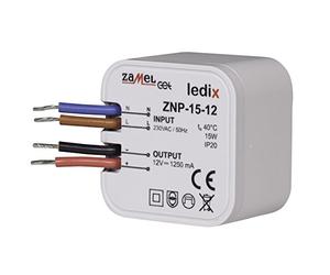 Zamel ZNP-15-12 LED Driver Constant Voltage 15 W 1.25 A 12 V/DC Over Voltage