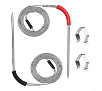 ZAMETTER 2 Pack Meat Temperature Probe for Weber Grills Connect Smart Hub Gas Smokefire Pellet Stove Copper Sensor Real Time Monitoring App Control Accurate Cooking Thermometer Re