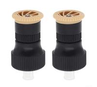 ZAMETTER 2 Pieces 360 Degree Adjustable Garden Water Sprinkler with Internal and External Thread Connection Engineering Plastic Irrigation Head for Lawn Farm Flower Bed and Vegetabl