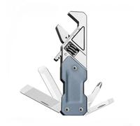 ZAMETTER Adjustable Wrench Tool Pocket Hand Tool Kit Folding File Multifunctional Wrench