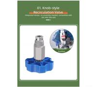 ZAMETTER Airless Paint Sprayer Pressure Relief Return Valve Stainless Steel and Nylon Plunger Fits 395 450 495 595 695 Models Easy Install with Integrated Knob for Smooth Ope(B)