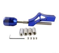ZAMETTER Auto Parts Modification Adjustable Extended Gear Knob Gear Lever Extender Car Shift Knob Extender Extension Lever Gear Shifter Adjustable Rod(Blue)