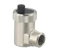 ZAMETTER Automatic Air Vent Valve G1/2 Inch DN15 Brass Radiator Airs Release Valve for Heating and Cooling Systems Quick Air Remover Pressure Relief Exhaust Valves(Sliver)