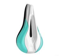 ZAMETTER Bicycle Seat Cover Memory Foam Bicycle Seat Cover Ergonomic Design Thick Padded Bike Saddle Cushion Breathable Hollow Mesh Waterproof PVC Sur-face Bike Saddle Cushion Covers(Blue)