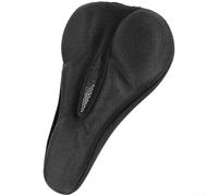 ZAMETTER Bike Saddle Cover with Silicone Gel and Elastic Fabric for Shock Absorption plus Breathable Mesh Design to Fit Carbon Fiber Seats up to 28x19cm in Black