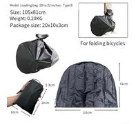 ZAMETTER Bike Travel Case with Foldable Design, Made of 600D and 420D Fabric, Suitable for Transporting Bicycles on Planes, Trains, and Cars with Protective Storage (2022-Type C)