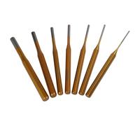 ZAMETTER Brass Punch 7Pcs 2-10mm Professional Roll Pin Punch Tool Sets Brass Pin Punches Set Metal Working Roll Pins Remover Tools for Watch Repair Metal Work Maintenance Workshop Tooling