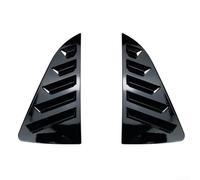 ZAMETTER Car Blinds 2Pcs Automotive Louvre Panel Cover Car Rear Window Shutter Trim Strips ABS UV Sun Protection Side Louvre Cover for MK5 6R 6C 2011-2018 Black