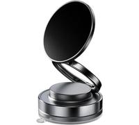 ZAMETTER Center Console Metal Car Bracket Home Vacuum Magnetic Suction Stable Mobile Phone Navigation Bracket(Black)