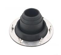 ZAMETTER Chimney Insulation Cover Outdoor Camping Tent Chimney Opening Kit Heat Resistant Silicone Flue Collar Tent Stove Pipe Flashing Kit with Metal Plates Installation Set for Outdoor(black)