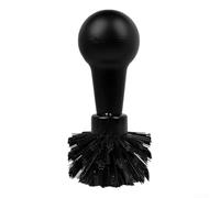 ZAMETTER Coffee Filter Cleaning Brush 58mm Portafilter Scrubber for Espresso Machine Group Head Removal of Grounds and Debris with Ergonomic Handle ABS Material Black Color Dishwa
