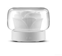 ZAMETTER Electric for AROMA Diffuser Humidifier 400ml Capacity Flower Shape Essential Oil Mist Maker with LED Lighting Quiet Operation 60 Minute Timer for Home Spa for AROMAtherapy(UK White)